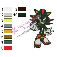 Shadow Sonic Embroidery Design